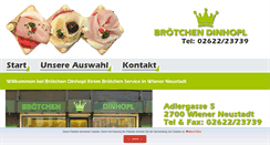 Desktop Screenshot of broetchen-dinhopl.at