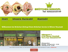 Tablet Screenshot of broetchen-dinhopl.at